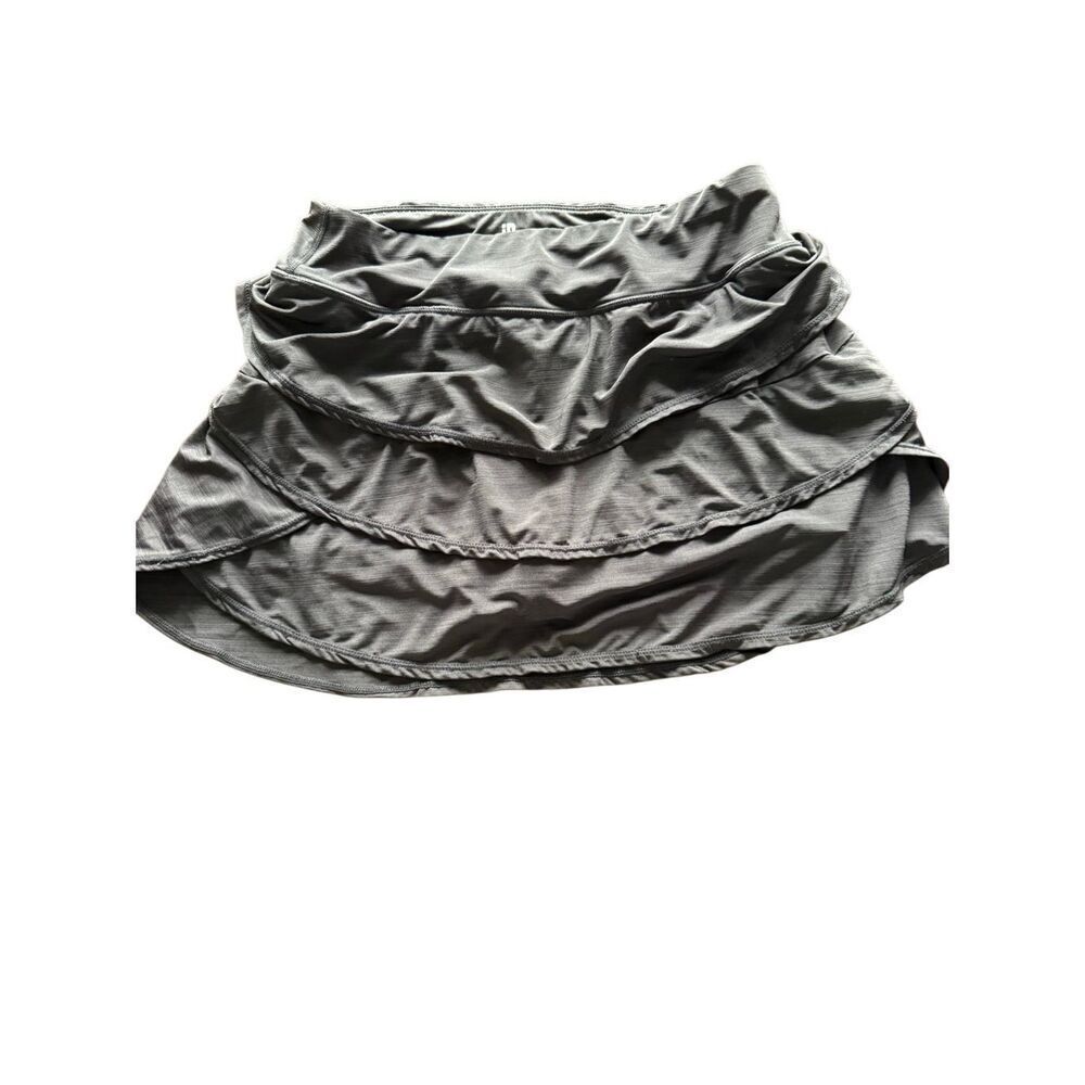 IDEOLOGY Tiered Layered Skort Skirt black-Size medium -TENNIS SHORTS skort ruffl